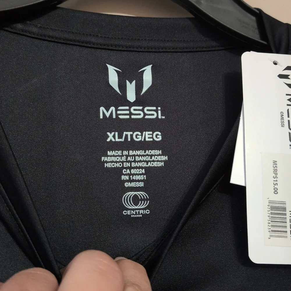 Messi black athletic shirt, Size XL - Picture 4 of 7